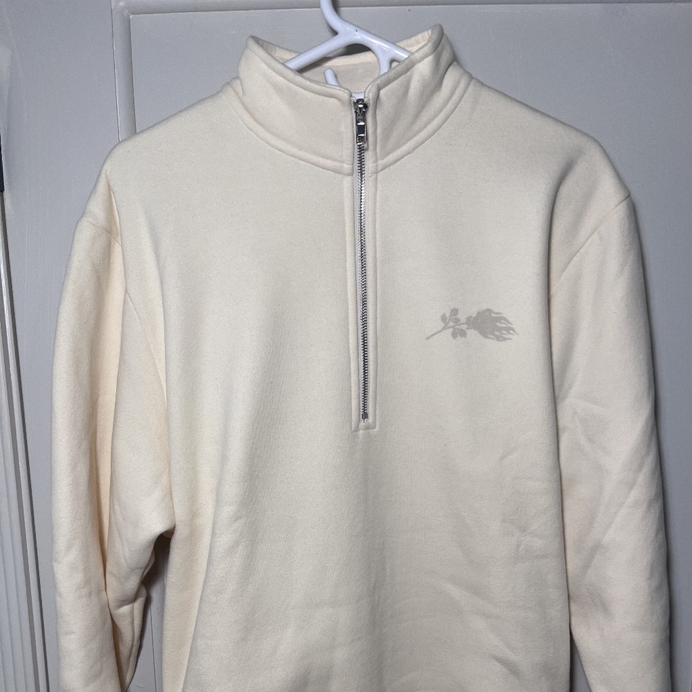 Civil Regime Cream Half-Zip Men's Sweater